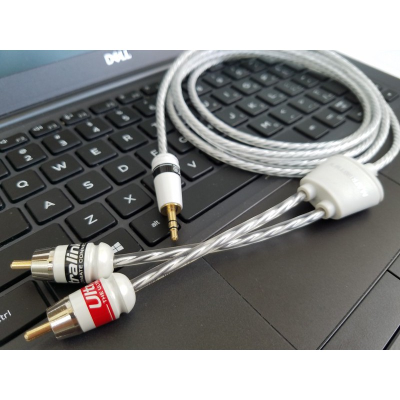 Dây bạc 3.5 ra av Ultralink - Jack 3 ly ra av Ultralink - rắc 3 ly ra bông sen với lõi bạc thương hiệu Ultralink 2met