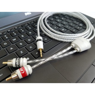 Dây bạc 3.5 ra av Ultralink - Jack 3 ly ra av Ultralink - rắc 3 ly ra bông sen với lõi bạc thương hiệu Ultralink dài 2m