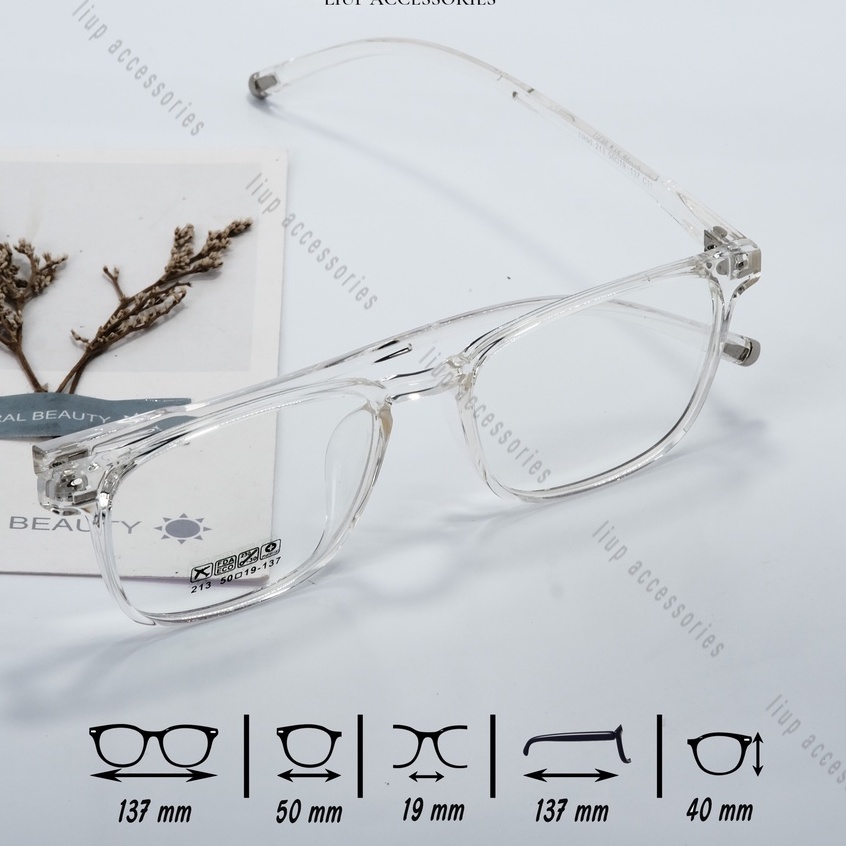 Gọng kính mắt cận vuông nhỏ nhựa dẻo nam nữ Liup eyewear 213 nhiều màu, chất liệu dẻo, đeo thời trang chống bụi