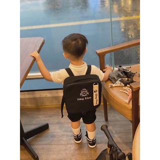 Balo thêu tên bé style Hàn màu đen