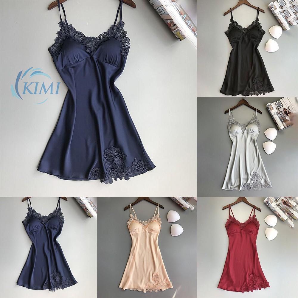Đầm ngủ bằng lụa mềm mại gợi cảm cho nữ
 | BigBuy360 - bigbuy360.vn