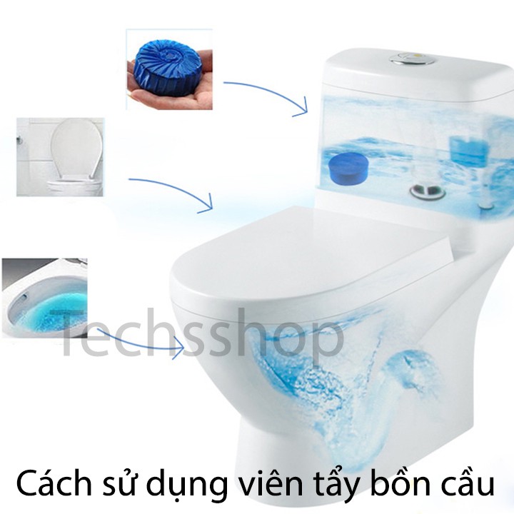 Viên nén tẩy bồn cầu - Bịch 10 viên nén bồn cầu - Khử mùi bồn cầu