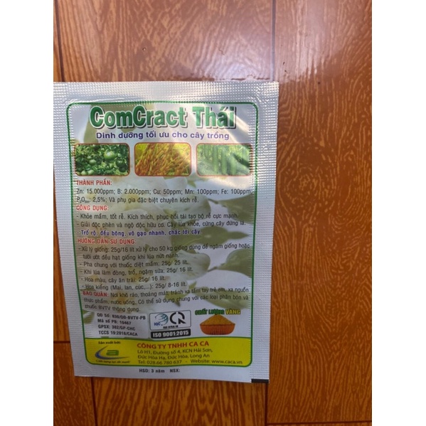 Phân Bón Vi Lượng Cromcract Thái Xanh Lá Sung Đọt Kích Thích Ra Rễ & Chống Nghẹn Đòng 25g