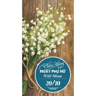 Thiệp chúc mừng 20/10 đính kèm