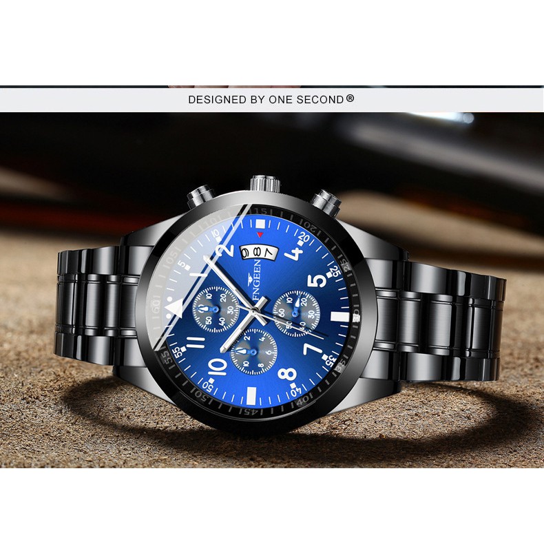 Đồng Hồ Nam FNGEEN FE5410 Doanh Nhân 2019 Mặt số Dây Thép Không Gỉ Cao Cấp | BigBuy360 - bigbuy360.vn