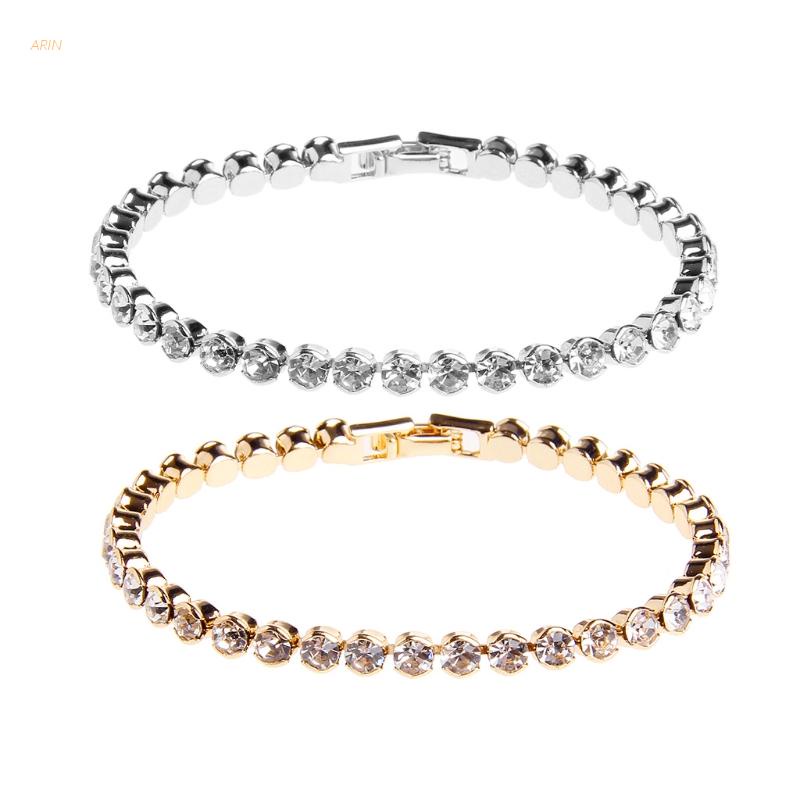 Vòng tay đính đá zircon lấp lánh thời trang cho nữ