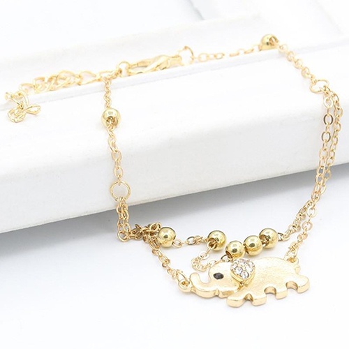 Lắc chân thời trang tạo hình chú voi xinh xắn cho nữ