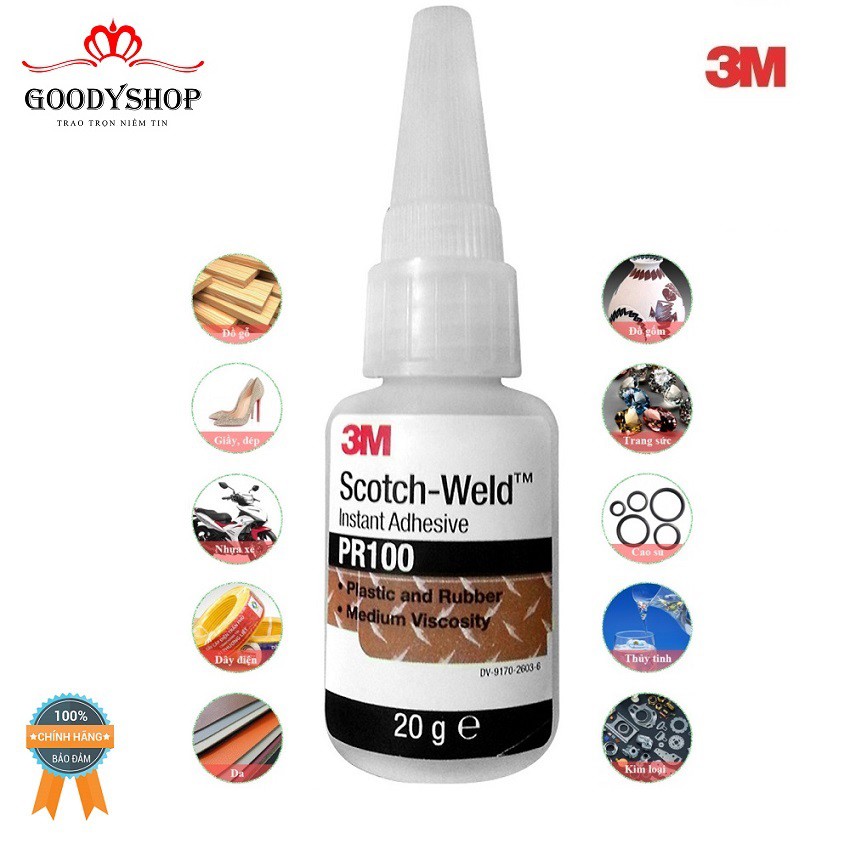[Keo Siêu Dính ]3M PR100. 20g-GOODYSHOP