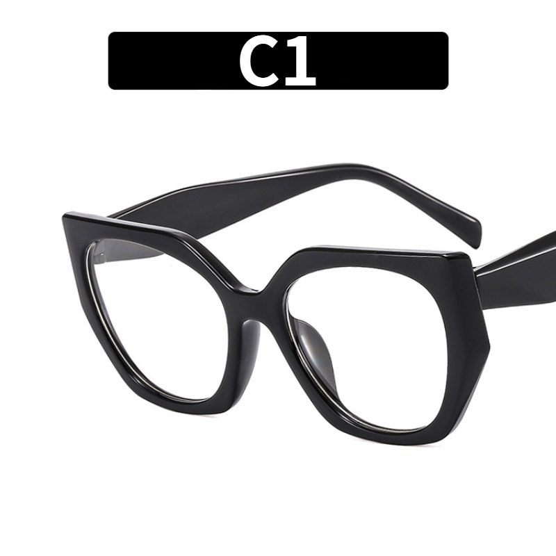 Kính Gọng Mắt Mèo Oversize Chống Ánh Sáng Xanh Thời Trang Mới Cho Nữ