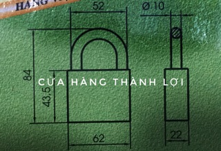 Ổ khoá đồng cao cấp Huy Hoàng