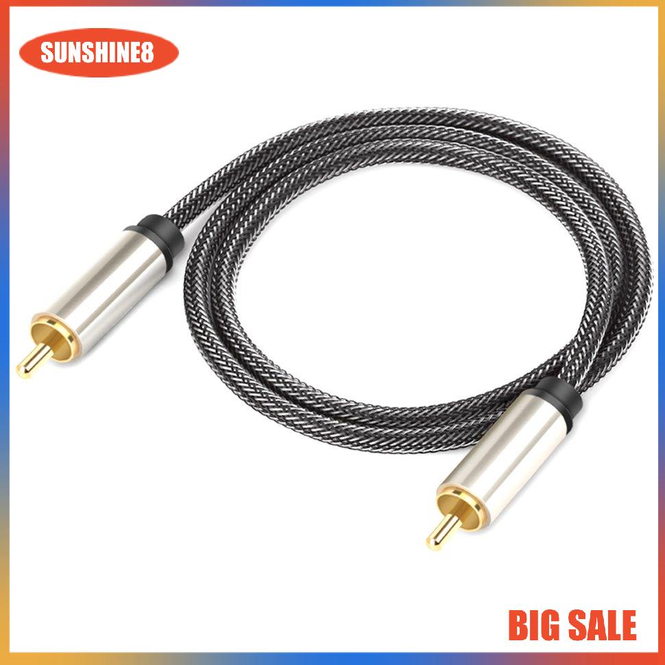 Dây cáp âm thanh kỹ thuật số RCA sang RCA mạ vàng chuyên dụng cho TV