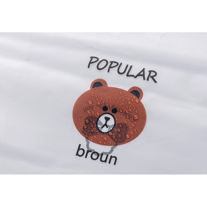 Túi dây rút đựng dép son môi gấu Brown