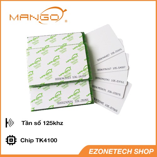 Thẻ Từ RFID Tần Số 125Khz Chip TK4100 Mango Chính Hãng