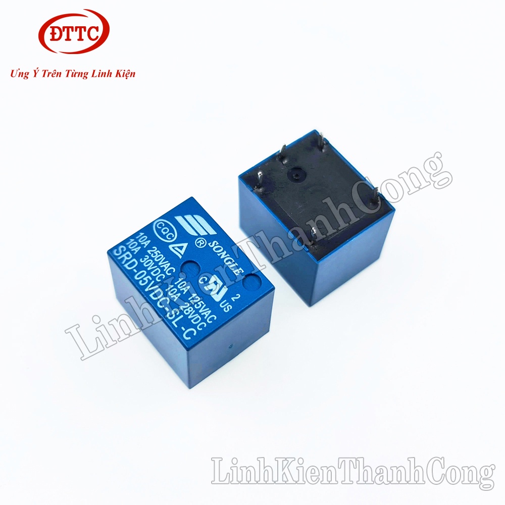 Relay 5V10A SRD-5VDC-SL-C (5 Chân)