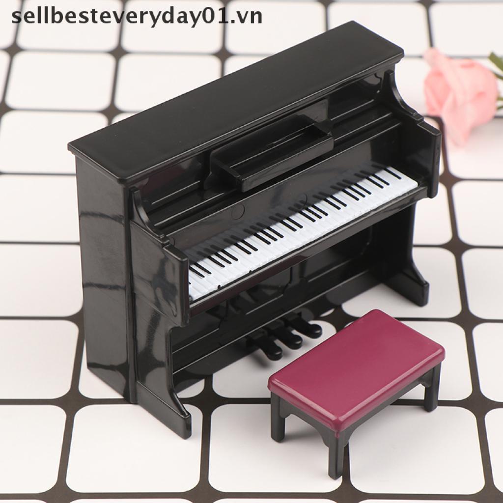 Mô Hình Đàn Piano Mini Bằng Gỗ 1: 12 Dùng Trang Trí Tiểu Cảnh / Nhà Búp Bê 01