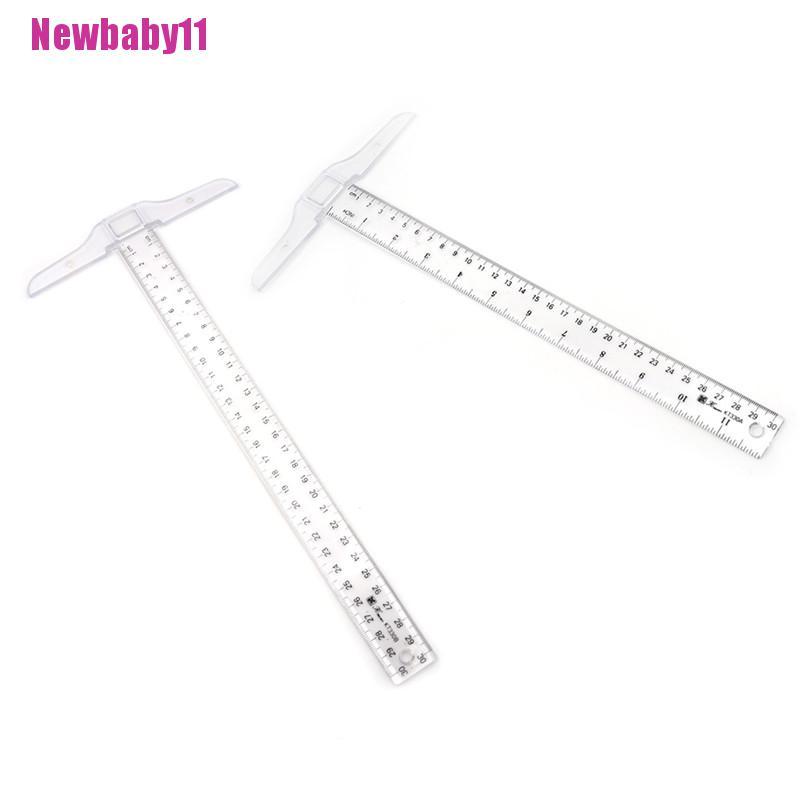 Thước Đo Hai Mặt Hình Vuông Bằng Nhựa Kích Thước 30cm Kích Thước 11Cm Tiện Dụng