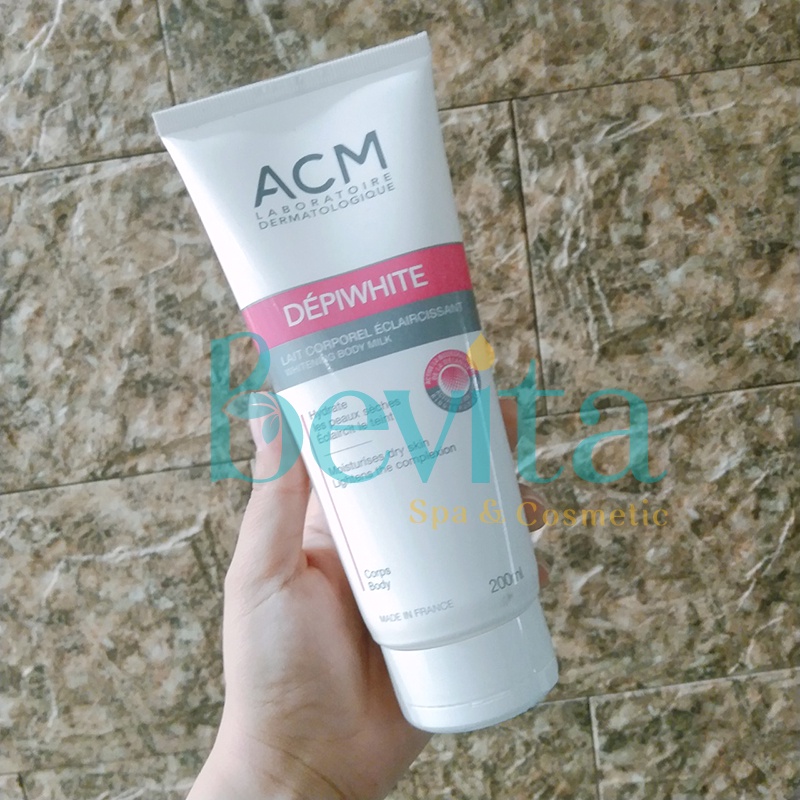 Sữa dưỡng ẩm sáng da cơ thể ACM Depiwhite Body Milk 200ml, sữa dưỡng ẩm body giúp dịu da - Bevita