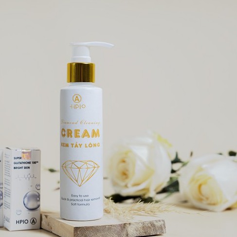 Kem tẩy lông HPIO - Diamond Cleaning Cream giúp làm bay sạch lông chân, lông nách, vùng kín chỉ trong 5 phú