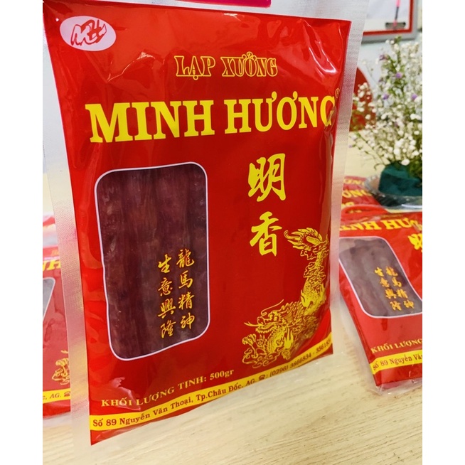 Lạp xưởng Minh Hương  loại 500g/bịch