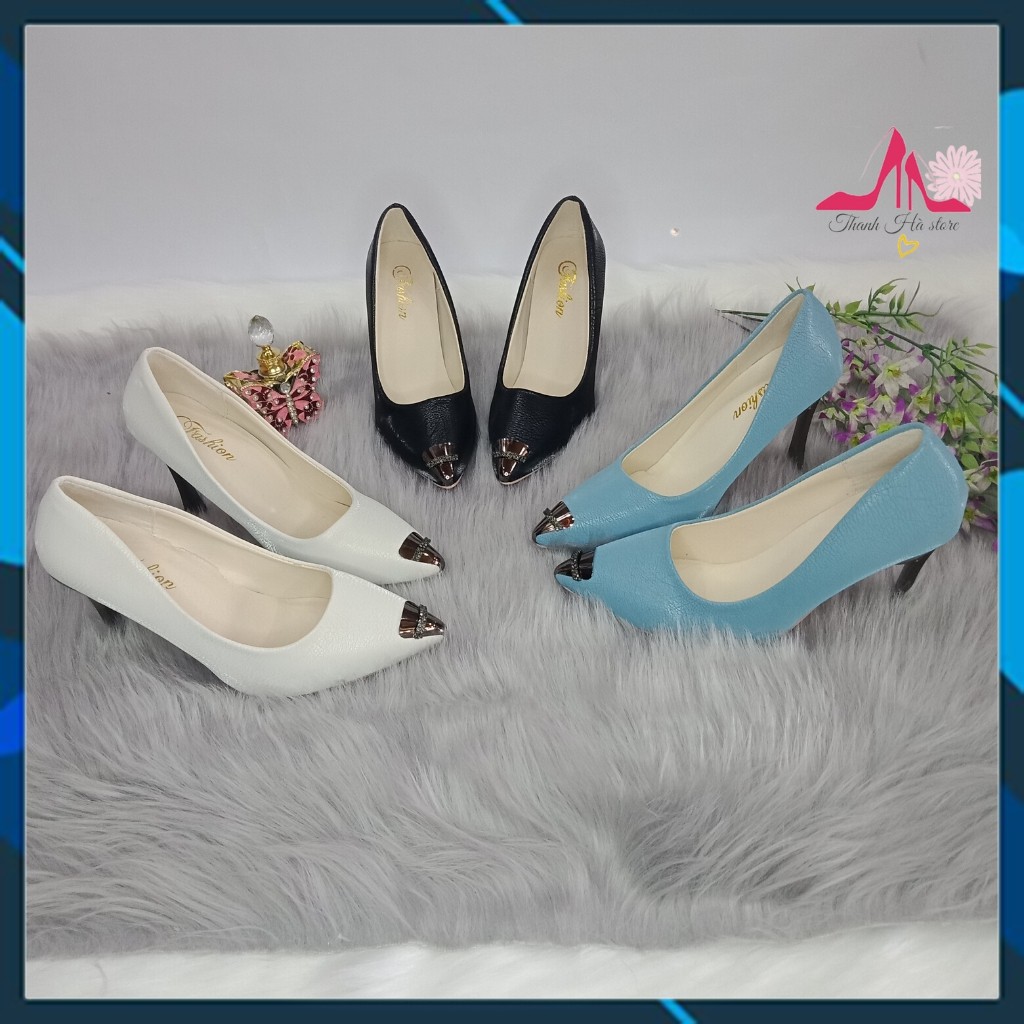 Giày cao gót nữ 💝 FREESHIP 💝giày nữ gót nhọn cao 10cm , chất liệu da đặc biệt mềm mại , mũi bọc thép đi rất chắc | BigBuy360 - bigbuy360.vn
