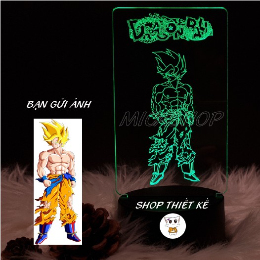 Đèn trang trí để bàn 3D led hình DragonBall