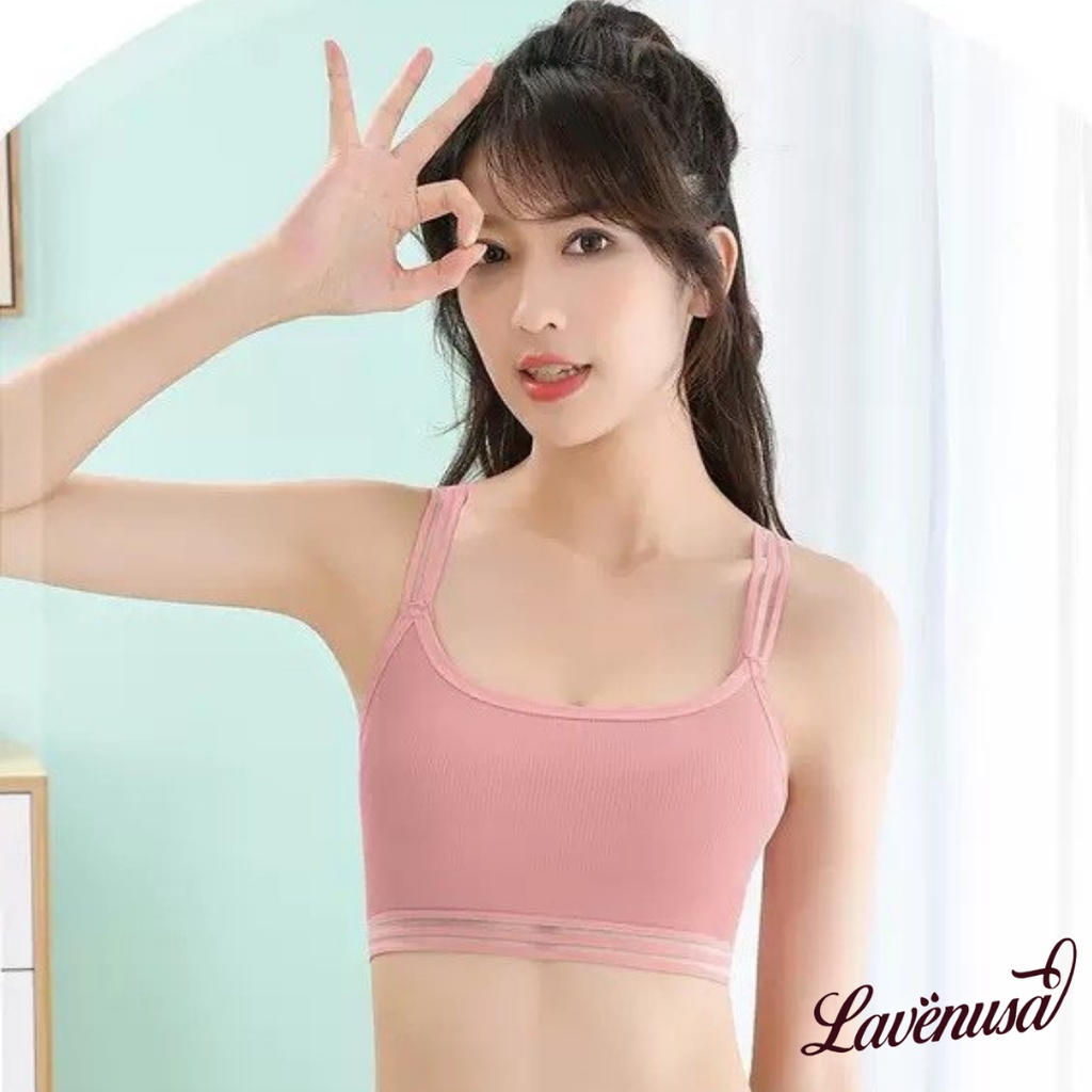 Áo ngực nữ thể thao cotton không gọng đệm mỏng nâng ngực LAVENUSA AL08