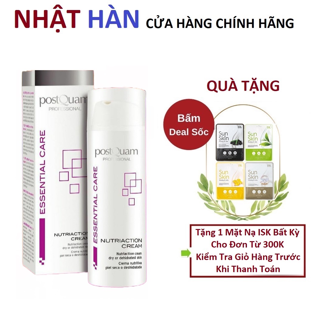 Kem dưỡng ẩm cho da rất khô và sưng da cơ địa Postquam Nutriaction Cream Dry And Dehydrated Skin 50ml