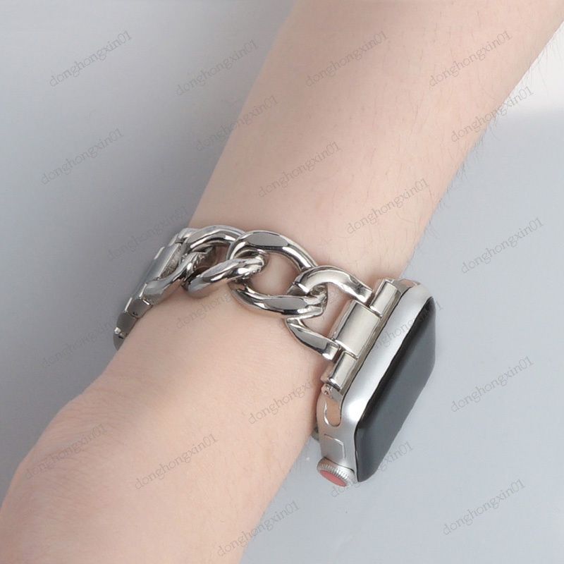 Dây Đeo Thay Thế Bằng Thép Không Gỉ 41Mm 40Mm 38Mm 45Mm 44Mm 42Mm Cho Đồng Hồ Thông Minh Apple watch Series 7 6 5 4 3 SE