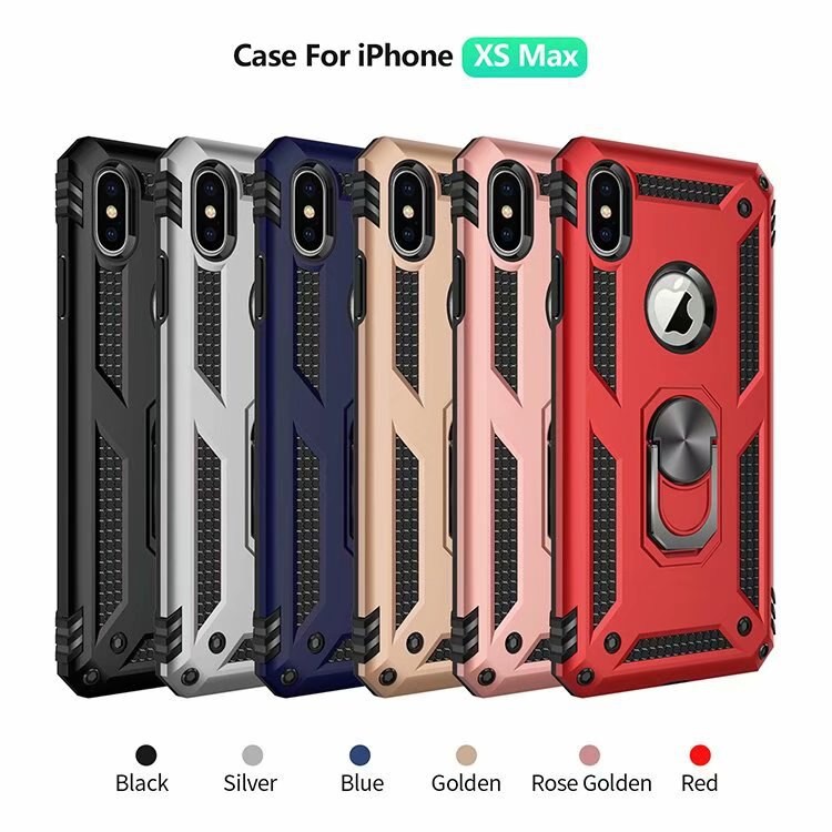 Ốp lưng iPhone XS Max chống sốc có nhẫn ring chống đỡ máy