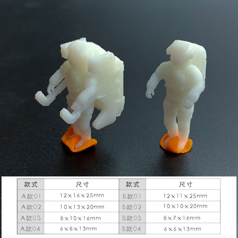 Sa Set 5 Tượng Phi Hành Gia Mini Trang Trí