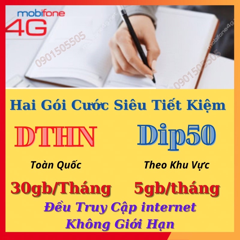 CS6N , DTHN , Dip50: Sim 4g mobifone có ưu đãi lượng data khủng, max băng thông, sử dụng cả năm.