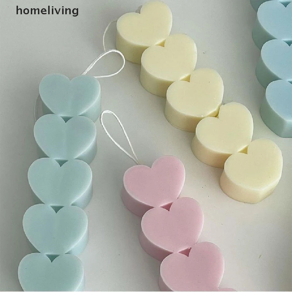 Khuôn Làm Nến Hình Trụ Trong Suốt 5 Kiểu Trái Tim Độc Đáo Trang Trí Tiệc Cưới