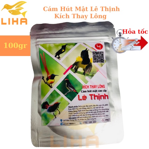 Cám Hút Mật Lê Thịnh Kích Thay Lông 100gr - Cám Hút Mật Cao Cấp