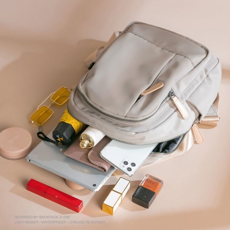 Balo nữ Ba lô vải Oxford Balo chống thấm Ba lô thời trang Hàn Quốc