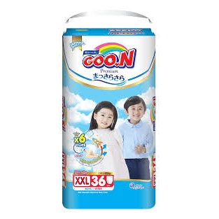 Bỉm Goon Premium Dán S64/M60/L50/XL56 Quần M58/L46/XL42/XXL36)