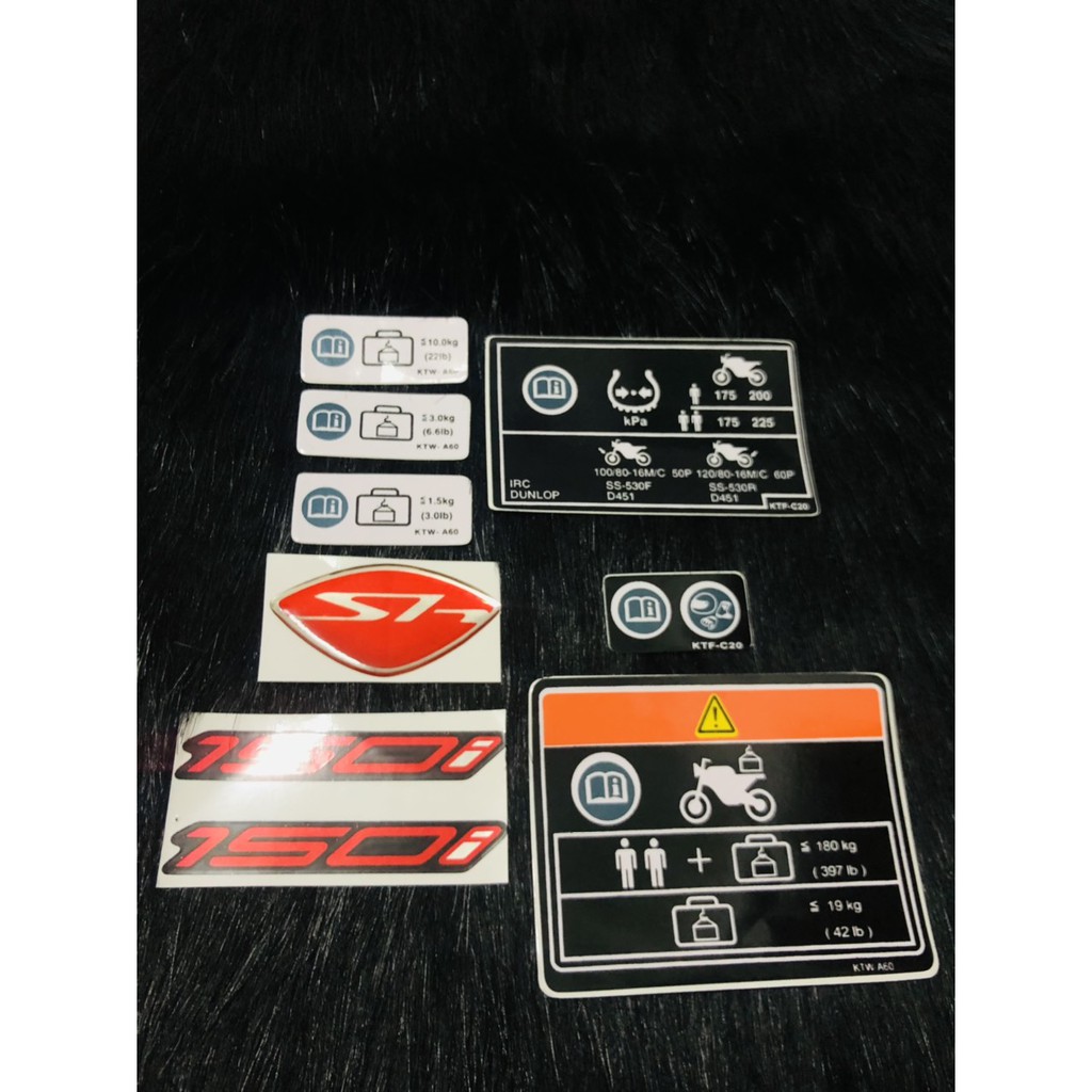 Bộ tem thông số honda SH ý