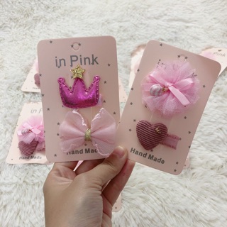 2 kẹp tóc bé gái sơ sinh trở lên