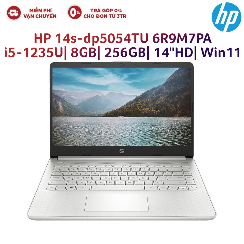 Laptop HP 14s-dp5054TU 6R9M7PA i5-1235U| 8GB| 256GB| OB| 14"HD| Win11