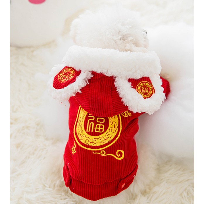 ÁO TẾT ẤM CHO CHÓ MÈO