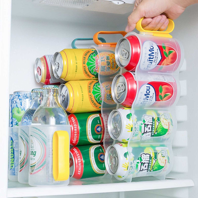 Giá Đỡ Lon Nước Gọn Nhẹ Tiết Kiệm Không Gian Siêu Bền Tiện Dụng Cho Nhà Bếp / Tủ Lạnh