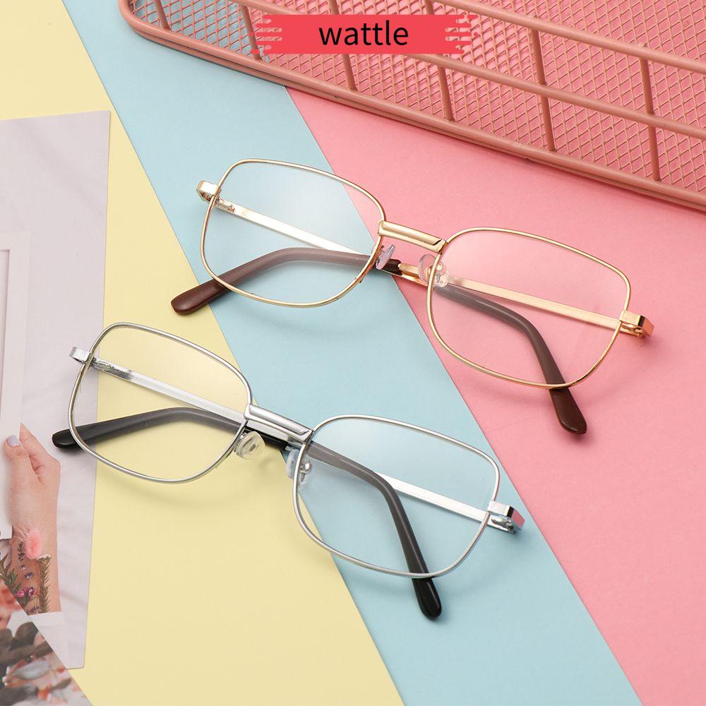 Mắt kính đọc sách gọng kim loại độ cận +1.00~+4.0 siêu nhẹ thời trang tiện lợi cho nam và nữ