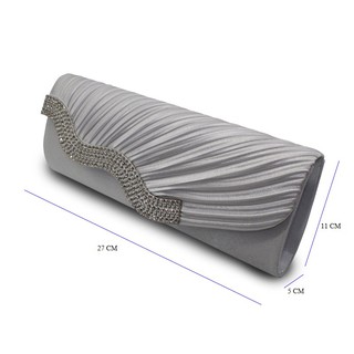 Ví Clutch S Dự Tiệc - Màu Bạc [+ 3 Tất]