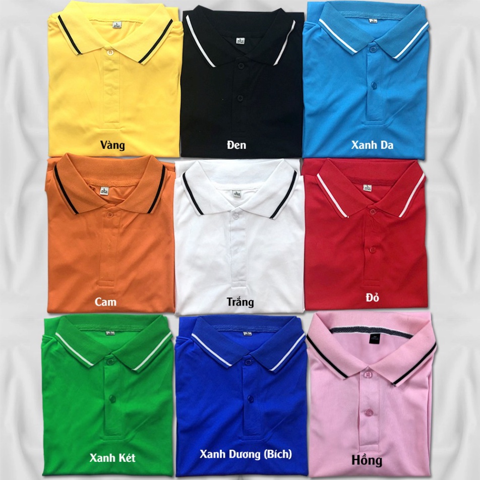 Áo Thun Cá Sấu Mè Cổ Bẻ Thoitrang24h Áo Phom Xuông Cho Nam Nữ