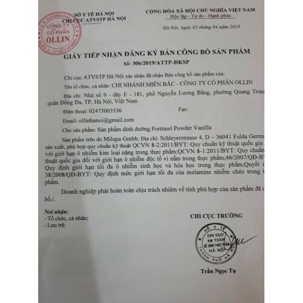 Sữa sau mổ FORTIMEL