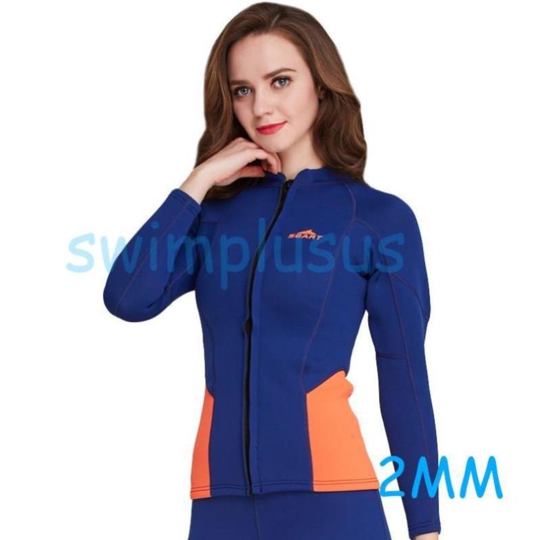 Áo - Quần bơi dài tay giữ nhiệt nữ Sbart 2MM * * | BigBuy360 - bigbuy360.vn