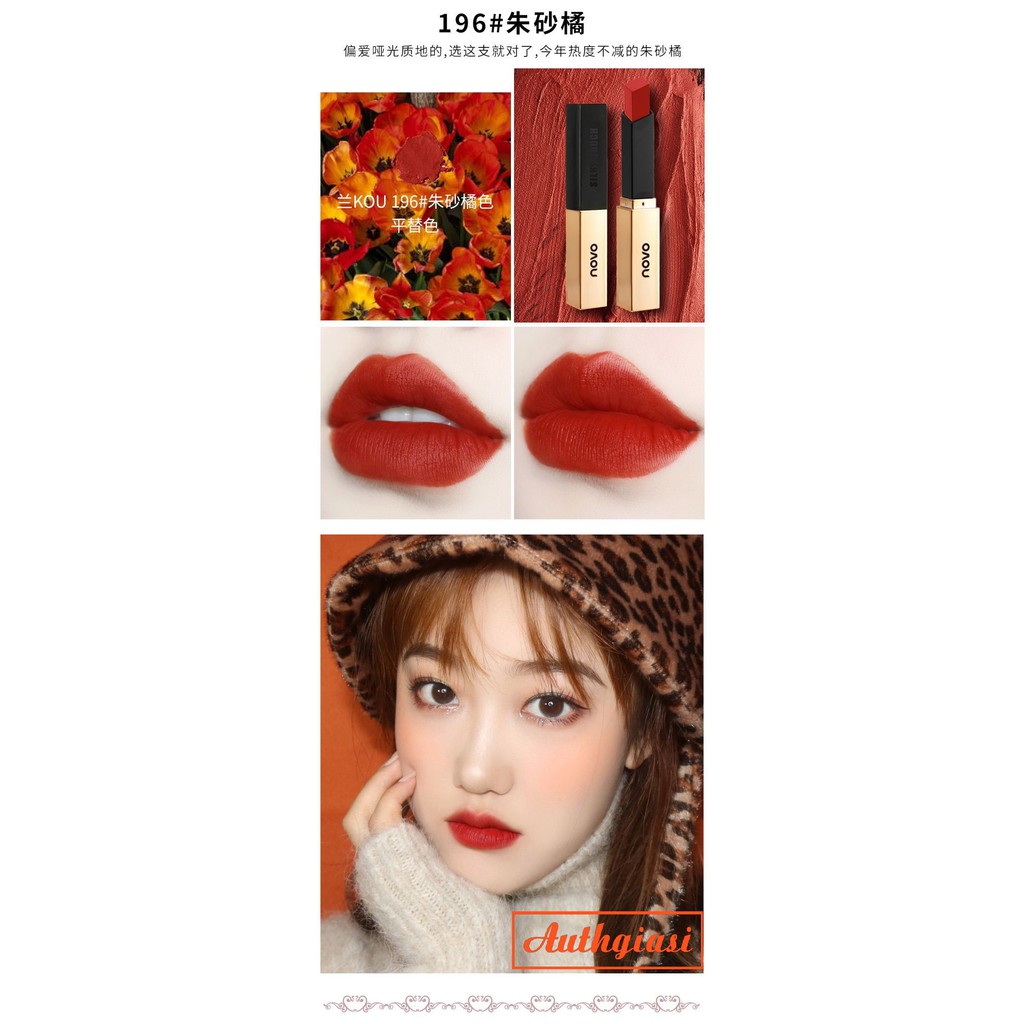 Son thỏi SIÊU SANG CHẢNH MỀM MỊN LÌ Novo Lipstick Velvet Small Gold Bars | BigBuy360 - bigbuy360.vn