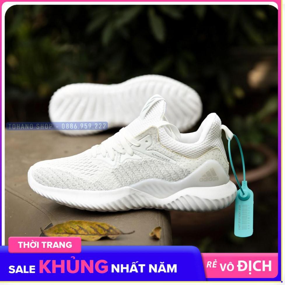 Flat Sale Giày Thể Thao Nam Alpha F28 Màu Trắng Xám