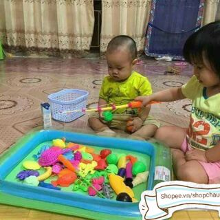 bộ câu cá phao giỏ