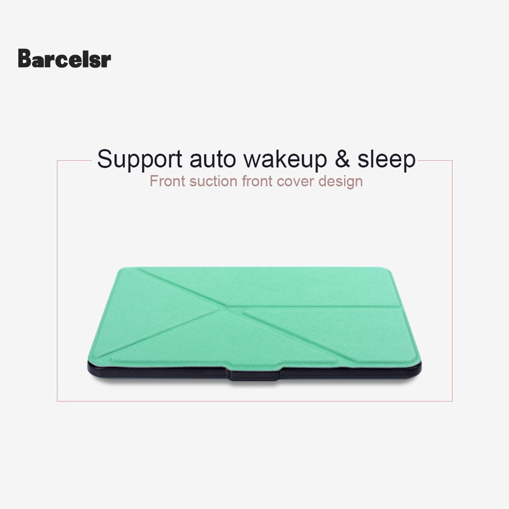 Bao da máy đọc sách giả gia kiểu origami hít nam châm kiêm giá đỡ cho Kindle Paperwhite 1 2 3 | BigBuy360 - bigbuy360.vn