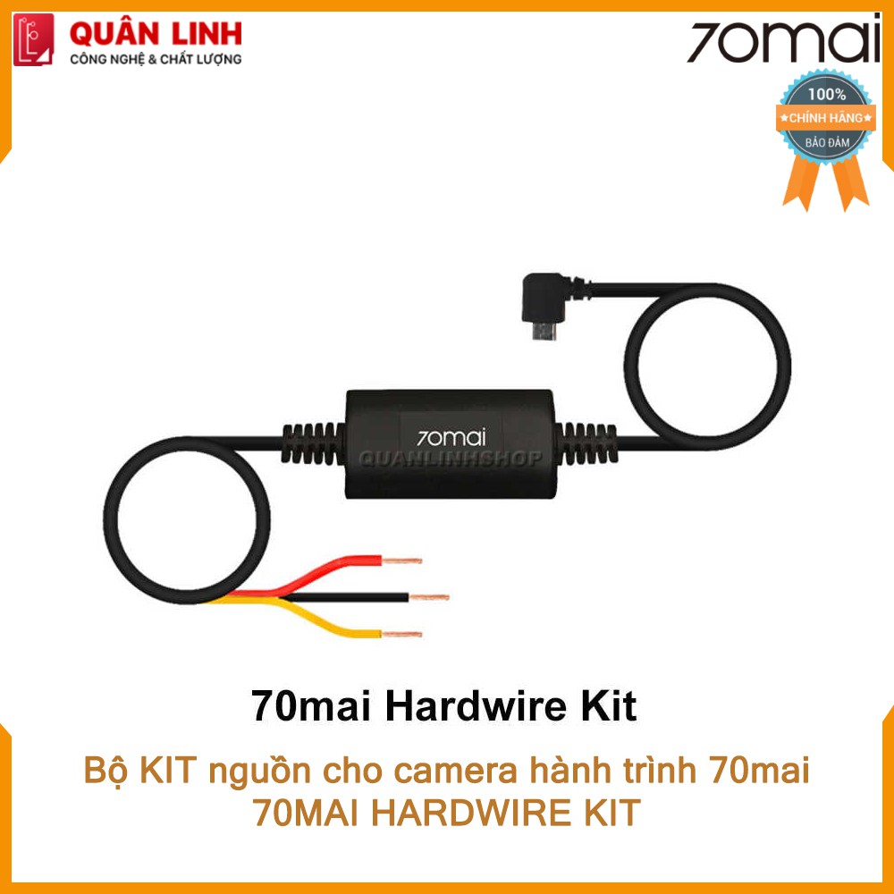 Bộ dây nguồn Hardwire Kit đấu điện trực tiếp cho camera hành trình 70mai